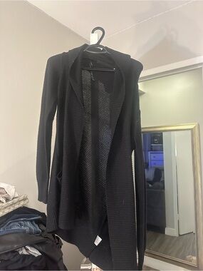 Ardene Black Open-Front Knit Cardigan